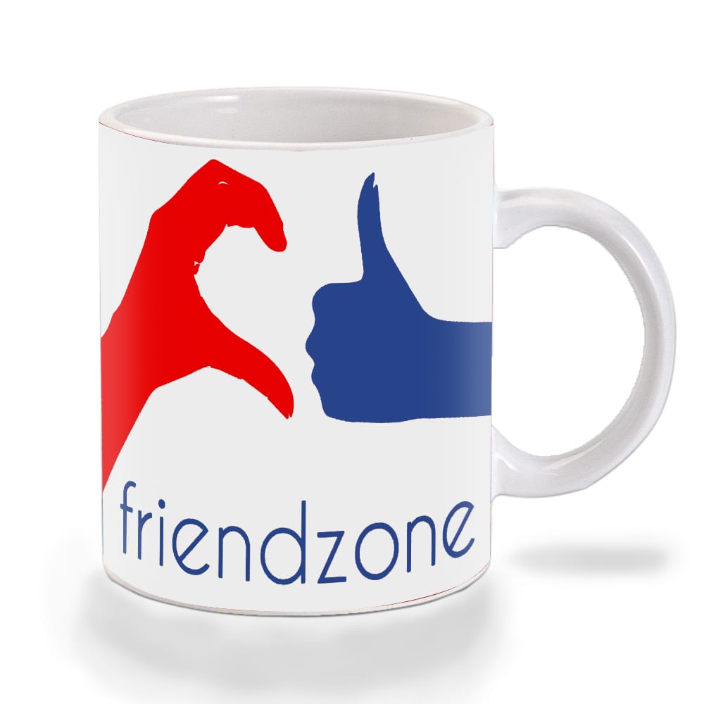 Multicolor Friendzone Sign Ceramic Mug