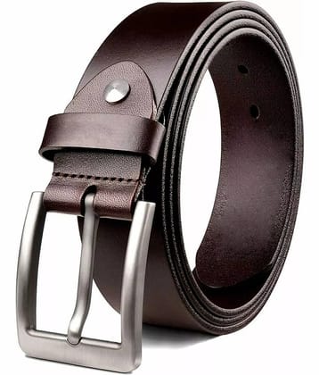 Elite Crafts - Brown 100% Leather Men's Formal Belt ( Pack of 1 )