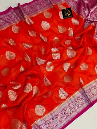 Banarasi Semi Katan Silk Sarees