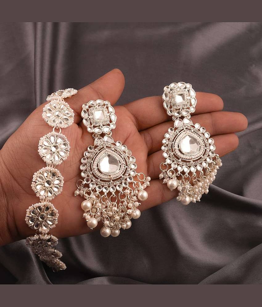 Lyriss Multicolor Brass Necklace Set ( Pack of 1 )