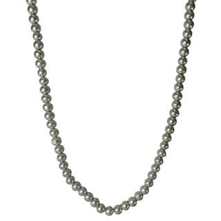 Lunar Silver Grey Mala  Elegant Handmade Creation