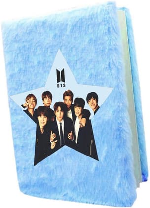 Fur Diary for Kids Personal Fur School Notebook Birthday Return Gift Set A5 Notebook Both Side Ruled 160 Pages  (Blue)