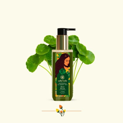 Green Tea & Gotukola Hair Wash - 100 Ml