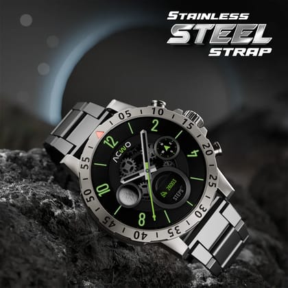 FwIT Biz (Amoled Display) Smartwatch-Metal Black