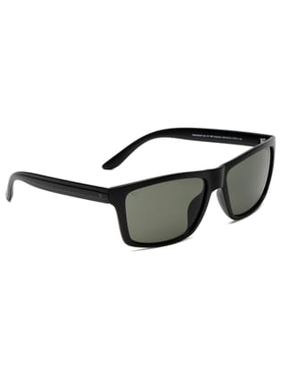 SUNNIES Polycarbonate Sunglass UV 400 Green Lens Men & Women Rectangle Sunglasses - SUNNIES-014-C5