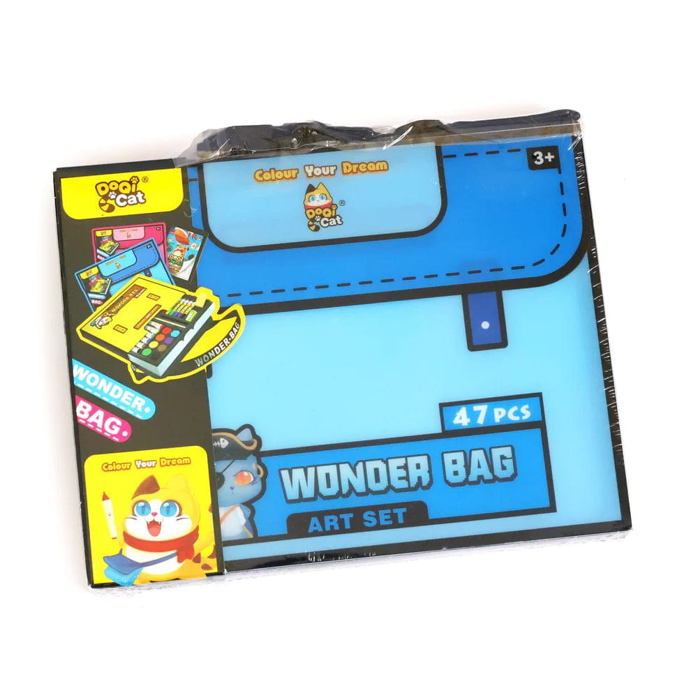 Cute Design Wonder Bag 47-Piece Art Set for Artcraft-Blue