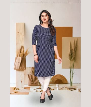 KETAKI FASHION Pack of 1 Crepe Printed Straight Women's Kurti - ( Multicolor )