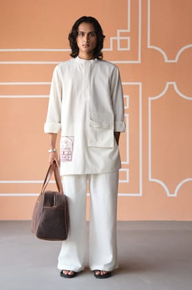 JAIPUR KURTA SET- SUMMER WHITE-XS