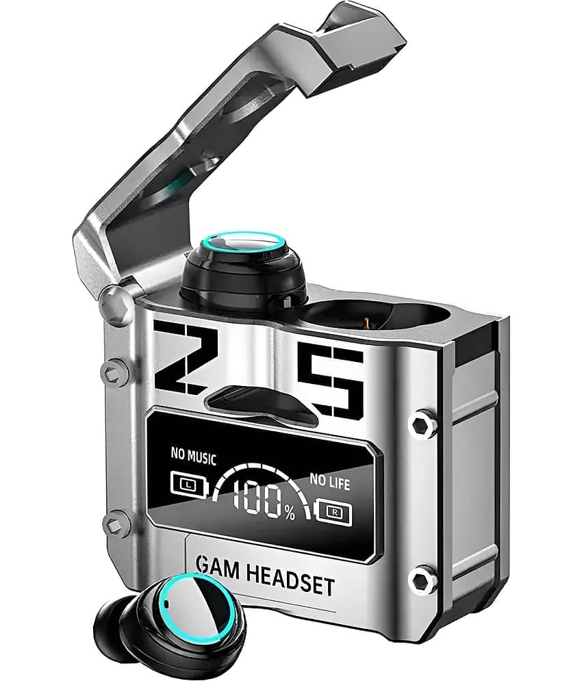 COREGENIX Grenade Bluetooth True Wireless (TWS) In Ear 30 Hours Playback Low Latency IPX7(Water Resistant) Gray