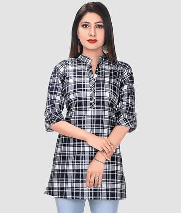Meher Impex Women Checks Cotton Blend Shirt ( Green )