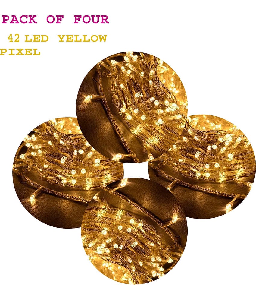 MIRADH - Yellow 10Mtr String Light ( Pack of 4 )