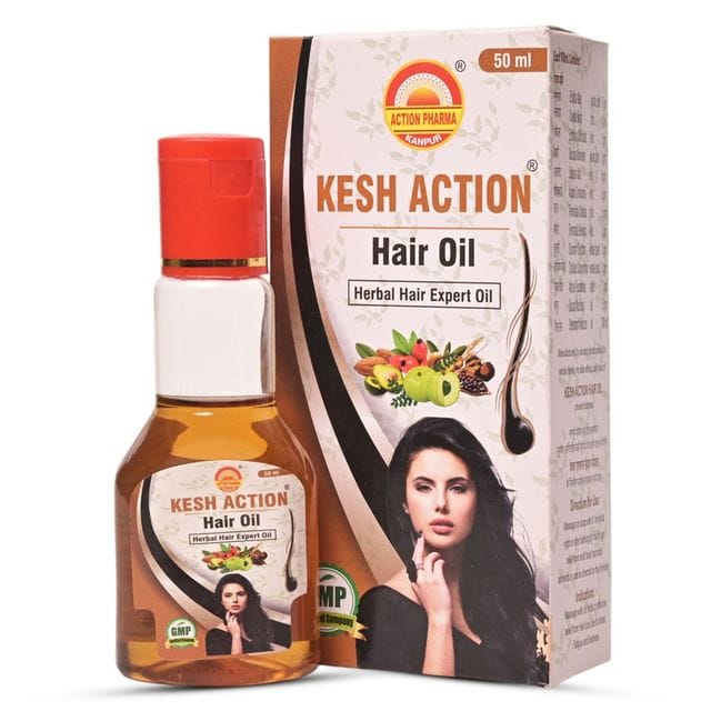 Action Pharma I Kesh Action Hair Oil I GMP Certified Company I 50 ML