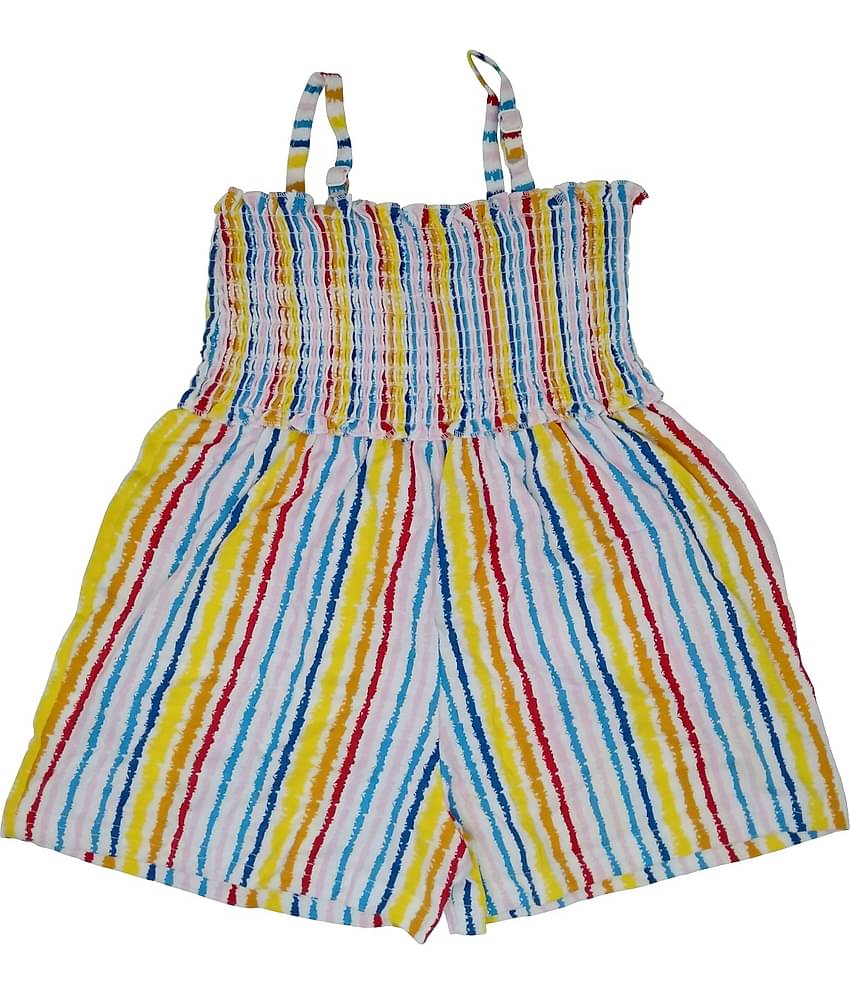KABOOS Girls Cotton Jumpsuit ( Multi )