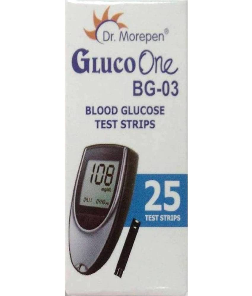 Dr Morepen 25 Test Strips For Bg 03 Glucometer(Strips Only Pack)
