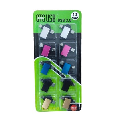 OTG & USB-2 in 1 Micro USB Type-C USB3.0 (10 pcs)