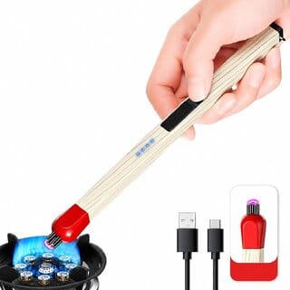Sajani Match Stick Shaped Butane Lighter, Multipurpose Inflatable Long Handle Gas Burner,