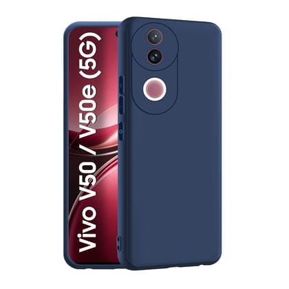 Vivo V50 / V50e / Vivo T4R (5G) Back Cover | Camera Bump Protection & Inner Velvet Fabric Lining | Ultra Slim Matte Soft Rubberised Case Cover