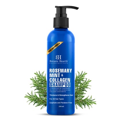 Rosemary Mint Shampoo with Peppermint Oil, Jojoba Oil & Collagen Rosemary Mint Shampoo with Peppermint Oil, Jojoba Oil & Collagen - 200 ml Rosemary Mint Shampoo with Peppermint Oil, Jojoba Oil & Collagen Rosemary Mint Shampoo with Peppermint Oil, Jojoba Oil & Collagen - 200 ml