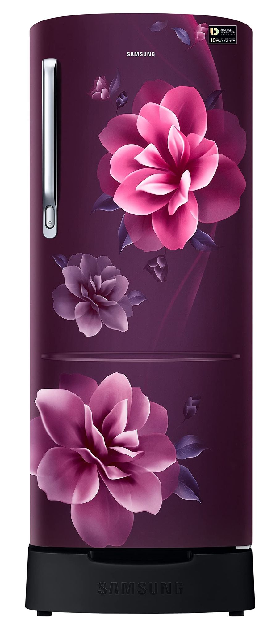 Samsung 223L 3 Star Inverter Direct-Cool Single Door Refrigerator Appliance (RR24C2823CR/NL,Camellia Purple) Base Stand Drawer Samsung 223L 3 Star Inverter Direct-Cool Single Door Refrigerator Appliance (RR24C2823CR/NL,Camellia Purple) Base Stand Drawer 
