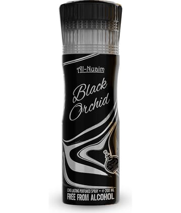 Al-Nuaim Black Orchid Deodorant Spray for Unisex 100 ml ( Pack of 1 )