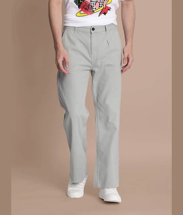 Bene Kleed Loose Balloon Flat Men's Chinos - Grey ( Pack of 1 )