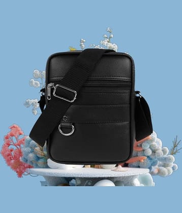 Torrento Black Solid Messenger Bag