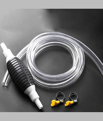 Manual Hand Siphon Pump with Flexible Hose for Water, Fuel, Aquarium, Gasoline, Diesel & Oil Transfer