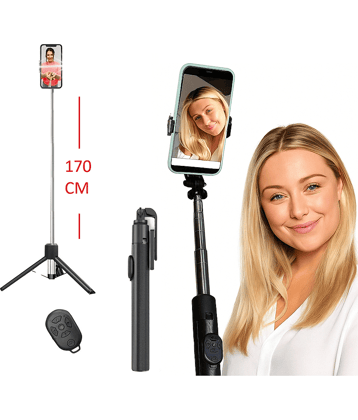 Shop To Shop Bluetooth Selfie Stick ( Black )
