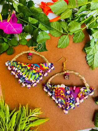 Dhanak Handcrafted earrings- III