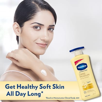 Vaseline Intensive Care Deep Moisture Nourishing Body Lotion, Daily Moisturizer - For Men & Women, 400 Ml