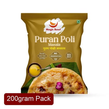 Magic Bowl Puran Poli Masala (200g) | Ready Mix Sweet Filling Spice | Traditional Maharashtrian Flavor
