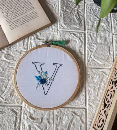 Embroidered Letter Designs for Home Decor