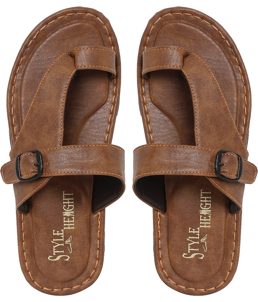 Style Height Brown Flip Flops