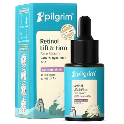 PILGRIM Korean 0.5% Retinol & 1% Hyaluronic Acid Lift & Firm Anti Aging Serum | Retinol serum for face| Reduce Fine Lines & Wrinkles|For Men & Women |All Skin Types|30ml PILGRIM Korean 0.5% Retinol & 1% Hyaluronic Acid Lift & Firm Anti Aging Serum | Reti PILGRIM Korean 0.5% Retinol & 1% Hyaluronic Acid Lift & Firm Anti Aging Serum | Retinol serum for face| Reduce Fine Lines & Wrinkles|For Men & Women |All Skin Types|30ml PILGRIM Korean 0.5% Retinol & 1% Hyaluronic Acid Lift & Firm Anti Aging Serum | Reti