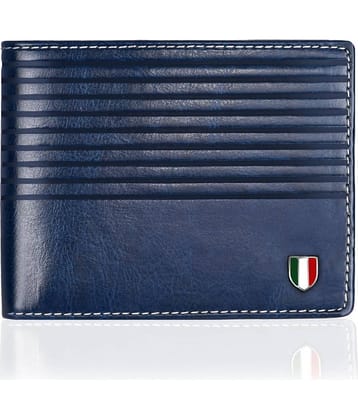 GIOVANNY - Blue Leather Men's Regular Wallet ( Pack of 1 )