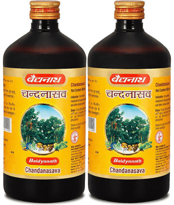 Baidyanath Chandanasava Effective in Urinary Disorders and Kidney Diseases 450ml (Pack of 2)