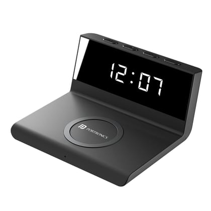 Portronics Freedom 4A a Desktop Wireless Mobile Charger (Black)