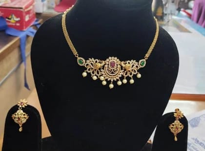 Elegant 1 Gram Gold Jewellery Set for Women