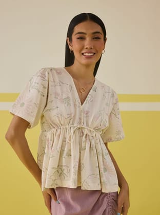 Sweet Sunshine Peplum Top-XXS