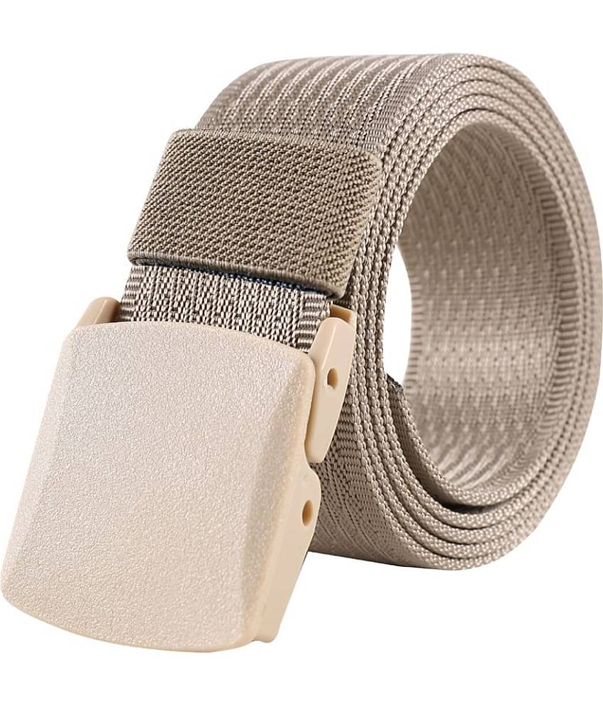 Edifier - Beige Faux Leather Men's Casual Belt ( Pack of 1 )