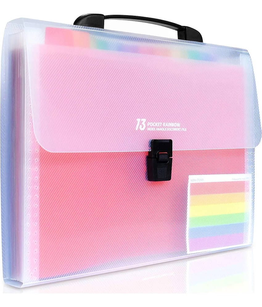 ManGotree 13 Pocket Portable Expanding Accordion File Document Organizer with dividers for Any Paper and Document