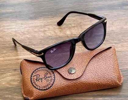 RAYBAN Side Rubber Sticked Designed With Blue Glass in Fibre
