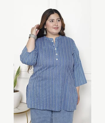 Swasti Women's Cotton Tunic ( Blue )