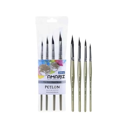 Doms Amariz Artist Essentials Petlon Petal Painting Brush - Set Of 4