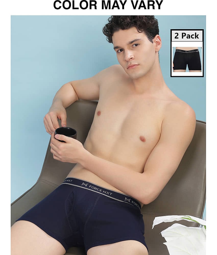 Force NXT Pack of 2 Cotton Trunks For Men's ( Multicolor )