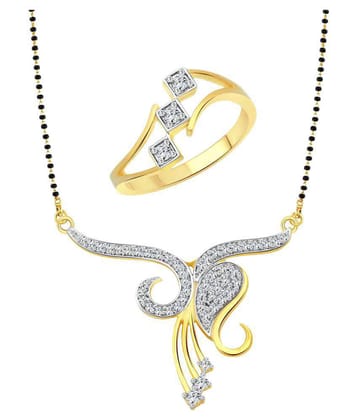 Vighnaharta Golden Ring and Mangalsutra Set - 10