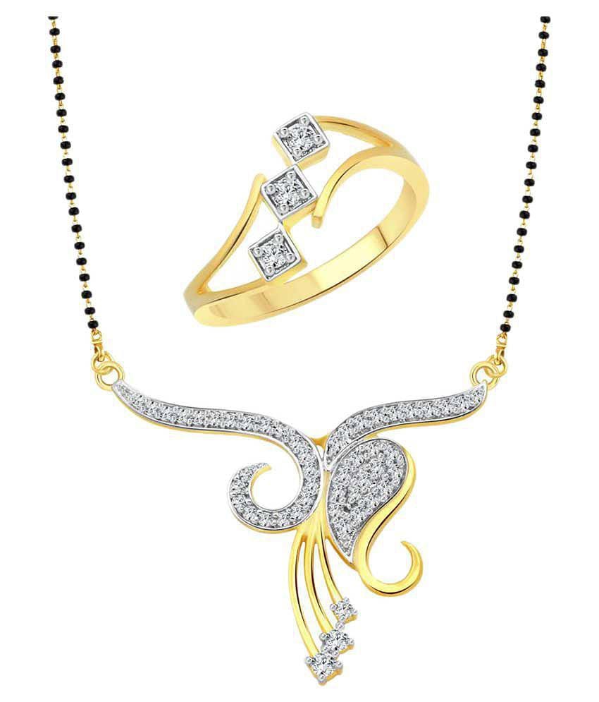 Vighnaharta Golden Ring and Mangalsutra Set - 10