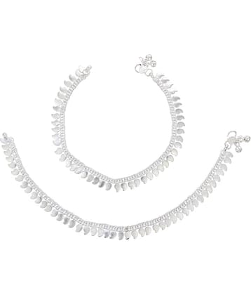 AanyaCentric - Silver Anklets ( Pack of 1 )