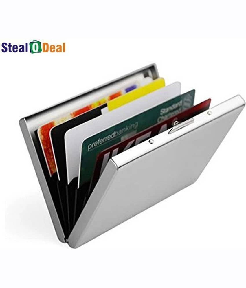 Stealodeal Steel Card Holder ( Pack 1 )