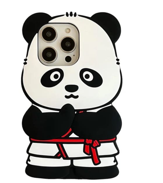 Panda - 3D Cute Panda Silicone Waterproof iPhone Case iPhone 14 PRO MAX